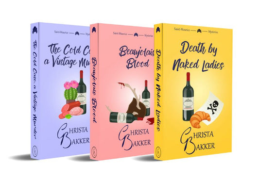 The first three paperbacks in the Saint-Maurice Mysteries series